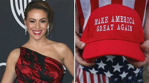 alyssa milano criticized for maga hat is the new white hood tweet