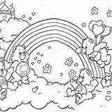 Ursinhos Carinhosos Nuvens Divertindo Tudodesenhos sketch template