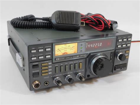 icom ic  vintage  meter  mode ham radio transceiver ux  excellent ebay