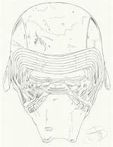 Ren Kylo Drawing Mask Decided Buying Im Getdrawings Ve Lonely Artist sketch template