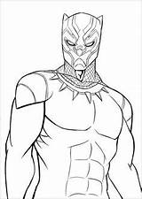 Panther Coloring Pages Marvel Avengers Printable sketch template