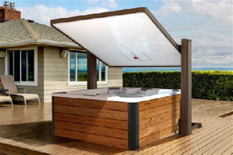 uv protection   retractable awning  covana horizon hot tub cover   essential
