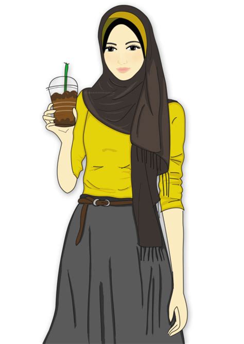 gambar tumblr hijab art gambar islami