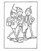 Coloring Brownies Pixie Mythical sketch template