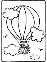 Luchtballon Kleurplaten Peuters sketch template