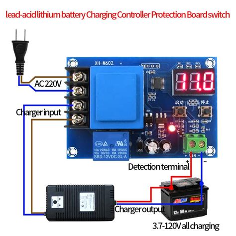 cheap  lead acid lithium storage battery charging controller module switch protection board