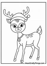 Reindeer Reindeers Iheartcraftythings Claus sketch template