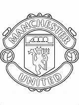 United Manchester Coloring Pages Logo Man Utd Football Madrid Real Soccer Ausmalbilder Printable Badge Premier League Club Fußball Getcolorings Kids sketch template