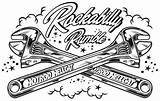 Rockabilly Hellcat sketch template