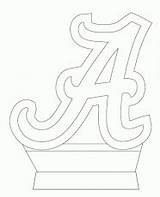 Coloring Alabama Pages Tide Crimson Football Related sketch template