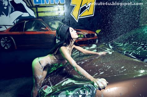 xxx nude girls gang xiao xi washes a car