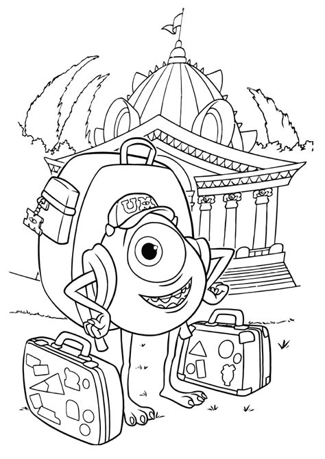 monsters university coloring pages  coloring pages  kids