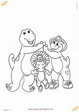 Coloring Barney Pages Pdf Printable sketch template