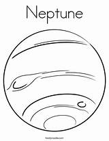Neptune Coloring Drawing Twistynoodle Pages Planet Planets Colouring Mars Uranus Space Solar System Print Template Kids Color Noodle Jupiter Twisty sketch template