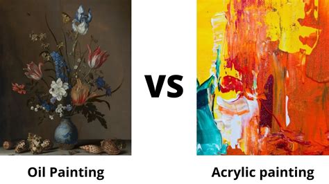 acrylic  oil painting     difference  art suppliers