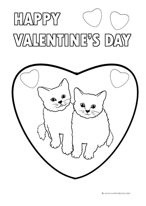 coloring small printable valentine cards
