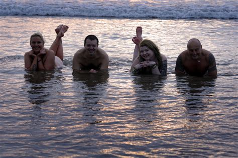 north east skinny dip at druridge bay in northumberland chronicle live