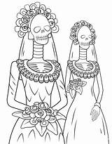 Catrinas Calaveras Mexicanas Muertos Cuerpo Catrinas10 Skelett Esqueleto Recortar Ausmalbilder Ausdrucken Calavera Dead Halloween sketch template