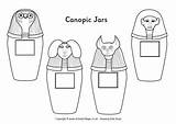 Canopic Jars Colouring Egypt Egyptian Coloring Ancient Jar Kids Pages Clipart Sarcophagus History Crafts Lessons Mask Activityvillage Map Designs Template sketch template