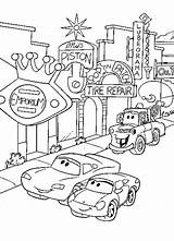 Coloring Pixar Pages Cars Disney Getdrawings sketch template