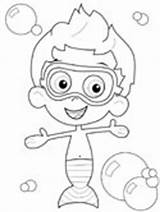 Nonny Coloring Bubble Guppies Pages Bubbles Surrounded Ws sketch template