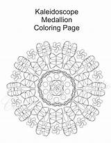 Kaleidoscope Medallion Template sketch template