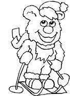 Coloring Skiing Bear Teddy Printactivities Pages Skier Appear Printables Printed Navigation Print Only Kids When Will Do sketch template