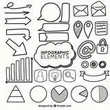 Infographic Sketches Vector Set sketch template