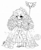 Chibi Yampuff Lineart Puteri Cantik Digi Mewarnai Maruko Kumpulan Penuh Cinderella sketch template