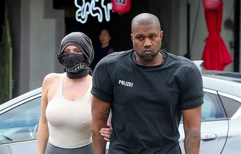 Kanye West Wears Shirt With Shoulder Pads Goes Shoeless During Ice