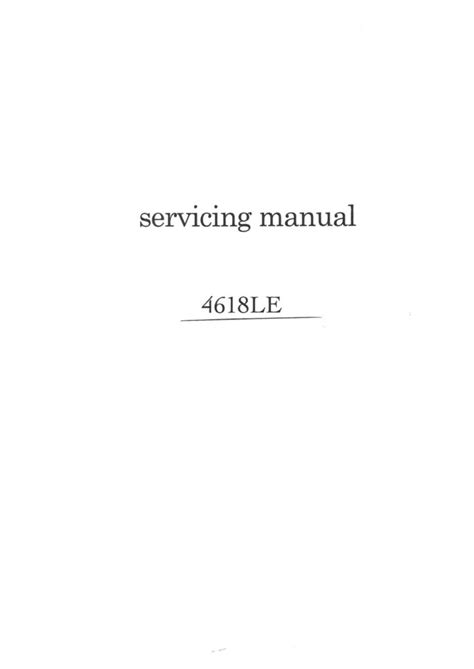 service manual janome le sewing machine service