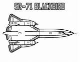 Blackbird Sr Bomber Stealth Airplane Colornimbus sketch template