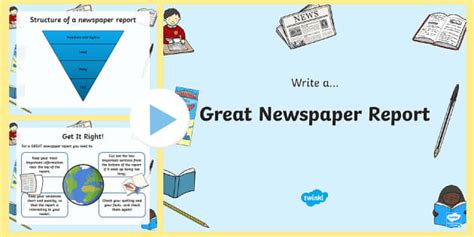 newspaper examples ks  advice resources  worksheets