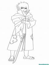 Sasuke Mewarnai Naruto Sketsa Kartun Rebanas Buku Halaman Satu Seluruh sketch template