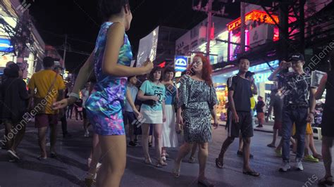 Thai Bar Girls Dancing At Bangla Road Famous Sex Tourism