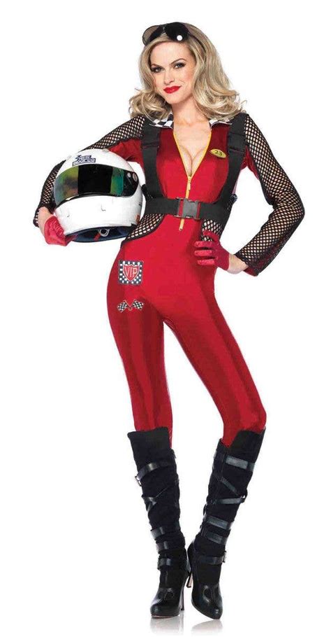 Sexy Race Car Driver Uniform Girl Racing Driver Cosplay Jumpsuit For