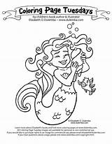 Coloring Mermaid Pages Dulemba Tuesday Kids Drawing Drawings Felt Something Why Today Just Library Clipart Books sketch template