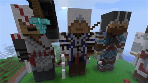 Assassins Creed Statues With Hidden Blades Minecraft Map