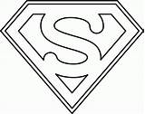 Coloring Superman Logo Pages Super Mask Hero Superheroes Comments Coloringhome sketch template