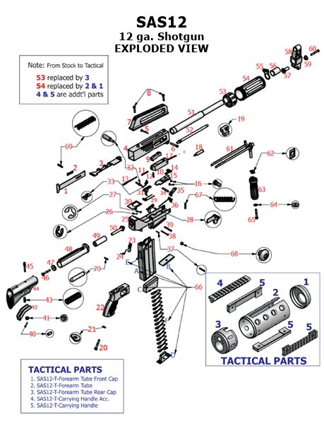 shooters arms manufacturing incorporated exploded view manual