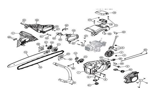 remington electric chainsaw parts diagram