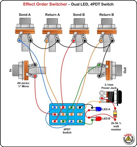 wah pedal wiring diagram