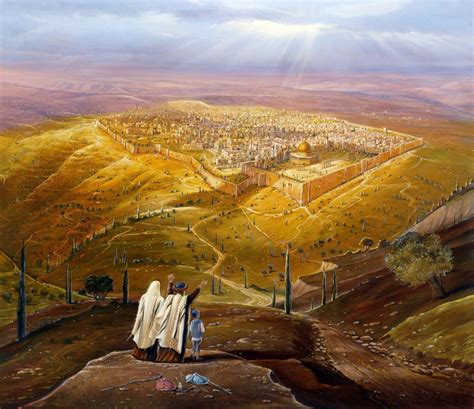 jerusalem painting    holy city  dream   alex levin
