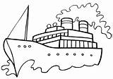 Steamship Coloring Pages sketch template