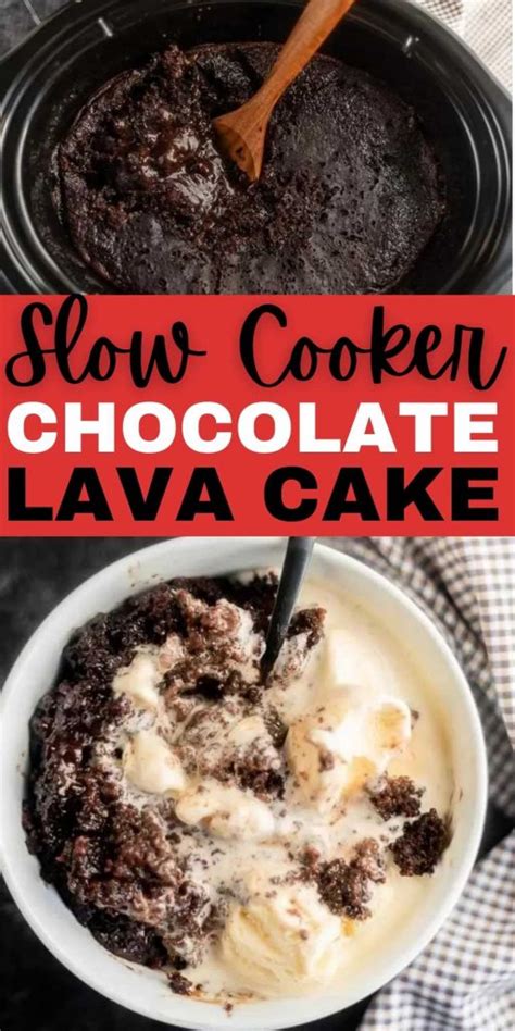Crockpot Lava Cake Recipe Slow Cooker Chocolate Lava Cake