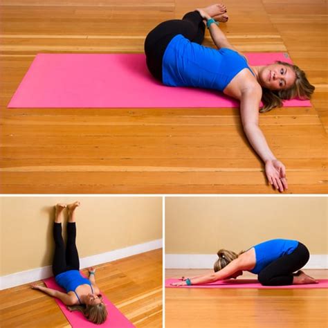 easy  relaxing yoga poses popsugar fitness