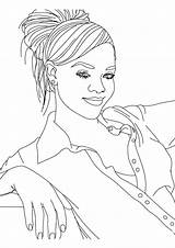 Rihanna Coloring Pages Books Categories sketch template