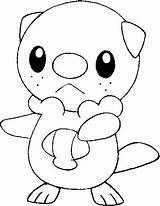 Pokemon Oshawott Coloring Pages Print Printable Template Getcolorings Drawings Color sketch template