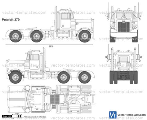 templates trucks peterbilt peterbilt