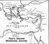 Bible Missionary Journeys Pauls Sheets Philippi Mapping Caesarea Vbs sketch template